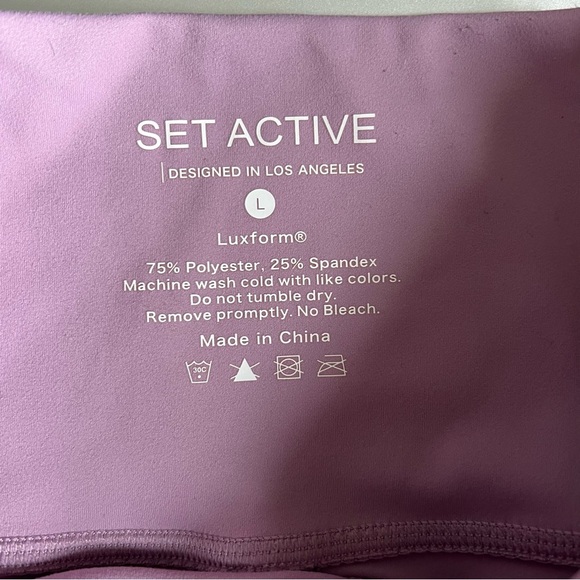 Set Active Lilac Luxform Leggings Size Large - Picture 4 of 4